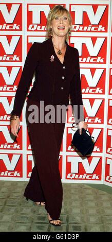 Actress Sarah Lancashire arriving at the TV Quick Awards at the Dorchester Hotel in London. Stock Photo