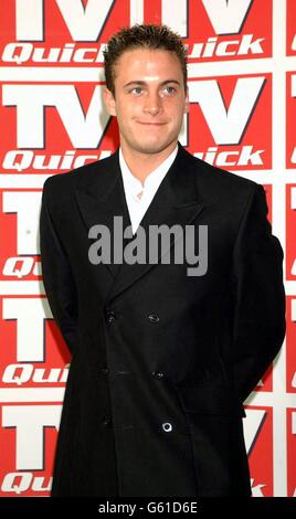 TV Quick Awards Gary Lucy Stock Photo