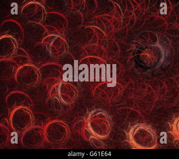 Abstract red circle flower fractal texture background, Stock Photo