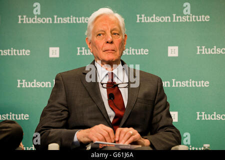 Washington, DC USA, 20th, May 2016: Kevin Klose, journalist and author, speaking at Hudson Institute Stock Photo