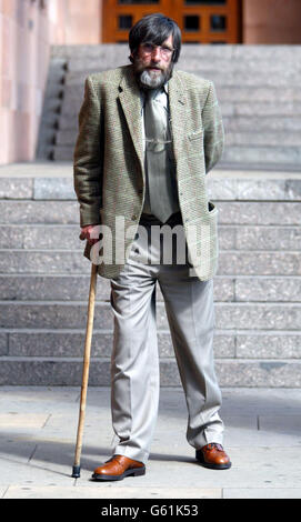 Robert Walker, 50, of New Ivesley Farm, near Esh Winning, County Durham, arrives at Newcastle Crown Court. Walker is accused of harassing the new owners of a fish farm which had come on to the market in 1999 when its owner suddenly died. * The jury heard today how Walker, a gundog trainer, began a nasty campaign to scare the family away. Christopher Knox, prosecuting, said a series of leaflets were distributed around Longtown and even further afield to people in the commercial angling industry. 19/9/02: Gundog breeder Robert Walker, 50, who has been found guilty at Newcastle Crown Court of Stock Photo