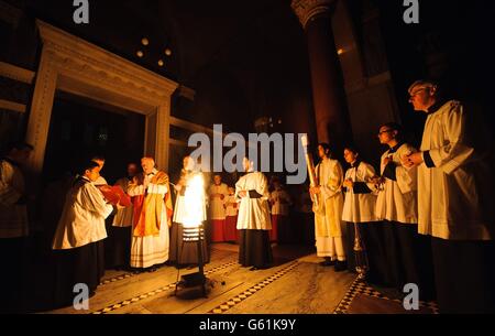 Easter Vigil Mass - Westminster Cathedral Stock Photo - Alamy