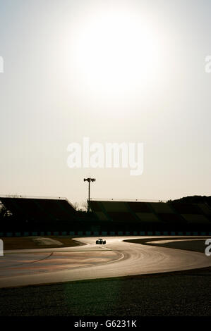 Evening mood during the Formula 1 testing sessions, 21-24/2/2012, at the Circuit de Catalunya in Barcelona, Spain, Europe Stock Photo