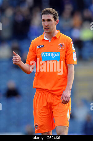 Soccer - npower Football League Championship - Blackburn Rovers v Blackpool - Ewood Park. Chris Basham, Blackpool Stock Photo