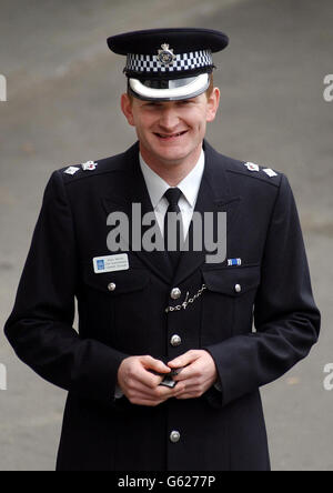 Lambeth's acting chief of police Chief Supt Brian Moore outside Brixton Police Station, south London. Chief Supt Moore arrested a suspected drug dealer who made the mistake of allegedly offering the senior police officer cannabis. Stock Photo