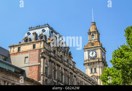 Clock tower in Melbourne Australia Stock Photo