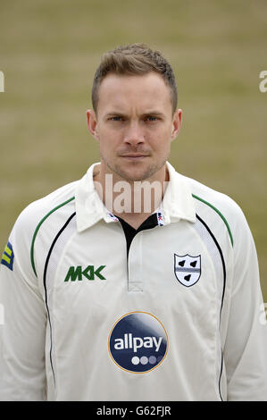 Cricket - Worcestershire CCC 2013 Photocall - New Road. Worcestershire's Gareth Andrew during the photocall at New Road, Worcester. Stock Photo
