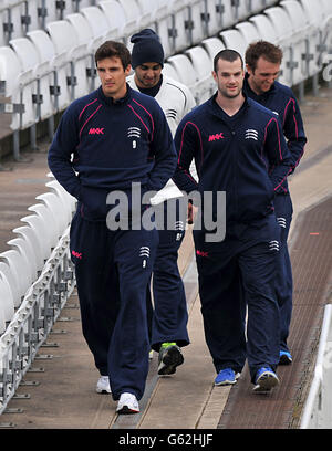 Cricket - LV=County Championship - Division One - Day Two - Nottinghamshire v Middlesex - Trent Bridge Stock Photo