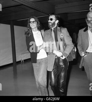 Entertainment - Celebrity Sighting - Heathrow Airport - London Stock Photo