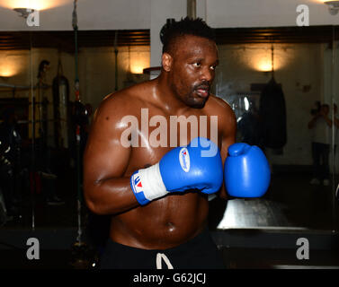 Boxing - Dereck Chisora Media Work-Out - MyGym London. Dereck Chisora during a media work out at MyGym London, London. Stock Photo