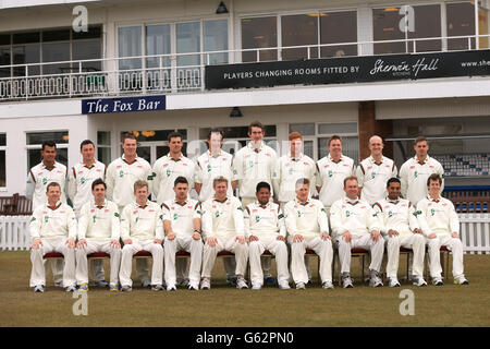 Cricket - Leicestershire CCC 2013 Photocall - County Ground. Leicestershire team group Stock Photo