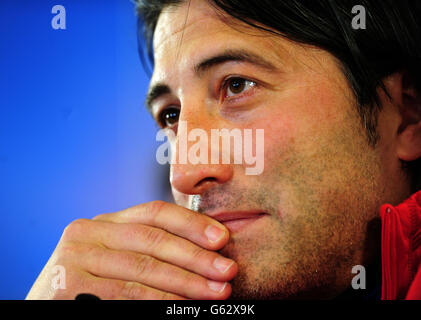 Football Fc Basle Press Conference 11 3 03 Murat Yakin Basle During Press Conference Mandatory Credit Action Images Darren Walsh Stock Photo Alamy