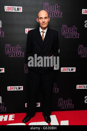 Paul Willets arriving for the UK premiere of The Look of Love at the Curzon Soho, London Stock Photo