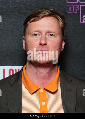 Matt Greenhalgh arriving for the UK premiere of The Look of Love at the Curzon Soho, London Stock Photo