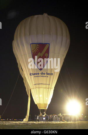 Hempleman-Adams balloon attempt Stock Photo