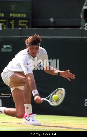 American tennis player David Wheaton, who beat fellow American Michael ...