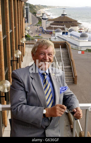 Anthony Hardman, head of PR at the Bournemouth Conference Centre, stands outside the conference centre during the Tory Party Conference. Stock Photo