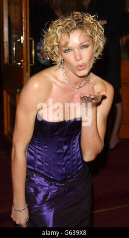 Nell McAndrew at the Pantene Pro V Awards at the Royal Albert Hall