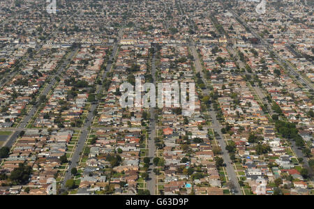 General view of Inglewood, Los Angeles, California, USA Stock Photo