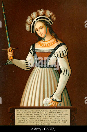 Joan of Arc, The Maid of Orleans Stock Photo