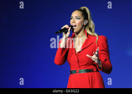 Leona Lewis performs on stage at the Royal Concert Hall, Nottingham. Stock Photo