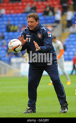 Soccer - npower Football League Championship - Bolton Wanderers v Blackpool - Reebok Stadium. Steve Thompson, Blackpool assistant manager Stock Photo