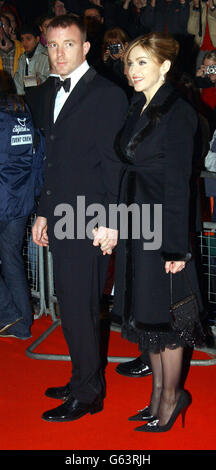 Madonna and Guy Ritchie arrive for World Premiere of the new James Bond film 'Die Another Day' attended by Queen Elizabeth II, at the Royal Albert Hall. Stock Photo