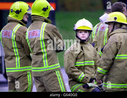 Army firefighters in Edinburgh Stock Photo