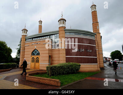 Drummer Lee Rigby murder. General view of the Masjid Umar Mosque in Leicester. Stock Photo