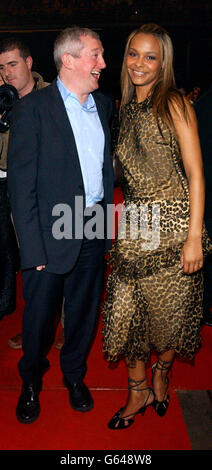 Louis Walsh and Samantha Mumba at the Brown Thomas International Fashion  Show at the Point Theatre in Dublin. Full length Stock Photo - Alamy