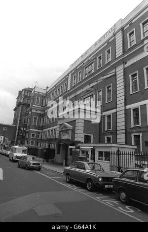 The accident and emergency entrance at St Mary's Hospital in Paddington. Stock Photo