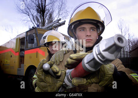 Firefighters Strike Stock Photo