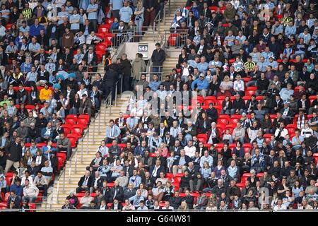 Soccer - FA Cup - Final - Manchester City v Wigan Athletic - Wembley Stadium. General view of empty seats in the stands during the FA Cup final Stock Photo