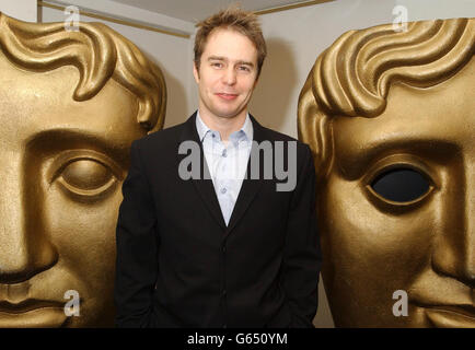 Actor Sam Rockwell, starring in the film 'Confessions of a Dangerous Mind', directed by George Clooney, at a special BAFTA screening of the movie at BAFTA Piccadilly in central London. Stock Photo
