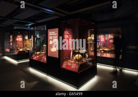 A general view of the new Mary Rose Museum which will open at the end of May at Portsmouth Historic Dockyard in Hampshire. Stock Photo