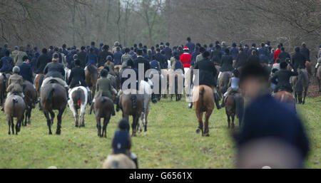 Hunting on Boxing Day Stock Photo