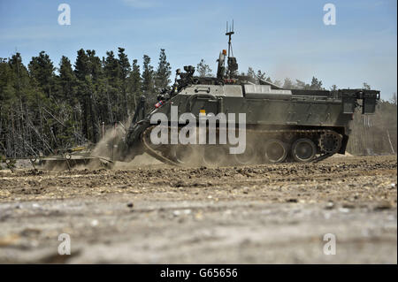 Army takes delivery of Terrier vehicle Stock Photo