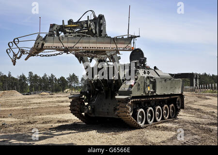 Army takes delivery of Terrier vehicle Stock Photo