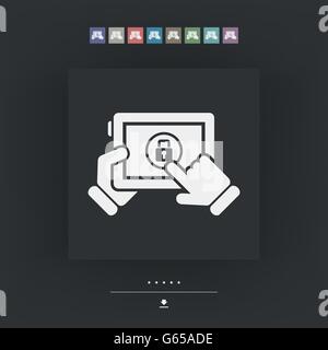 Tablet password Stock Vector