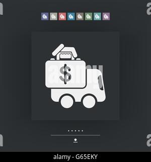 Money van transfer Stock Vector