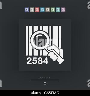 Barcode search Stock Vector