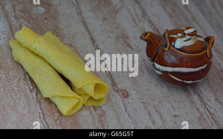 Wellawahum, The Sri Lankan Styled Pancake Stock Photo