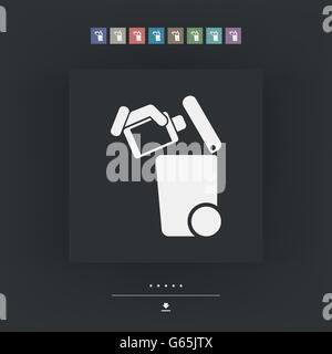 Separate waste collection icon Stock Vector