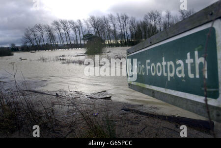 West Sussex floods Stock Photo