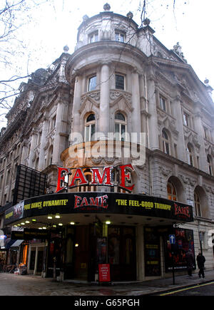 Aldwych Theatre. The Aldwych Theatre in London showing Fame The Musical. Stock Photo