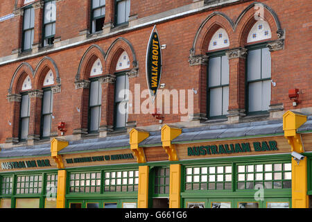 A general view of the Walkabout bar on Broad Street, Birmingham, where it is understood members of both the Australian and England cricket teams were at some point on Saturday night after England's 48-run victory over Australia in the Champions Trophy opening match at Edgbaston. Stock Photo