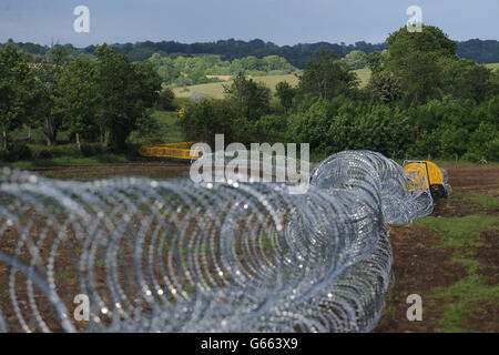 G8 Summit preparations Stock Photo