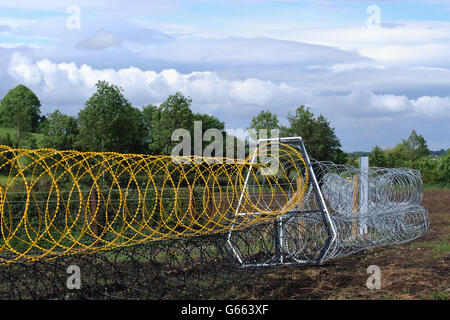 G8 Summit preparations Stock Photo