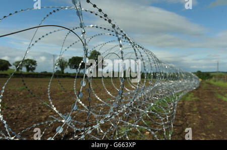 G8 Summit preparations Stock Photo