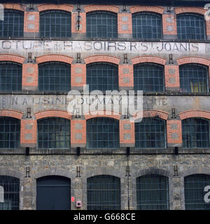 A disused cutlery factory located in the 'Factories Valley', at Thiers, Puy de Dôme, France, Europe Stock Photo